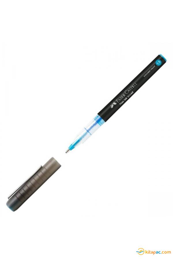 FABER CASTELL FREE INK BROAD JEL KALEM 1,5mm.- Gök Mavisi - 1