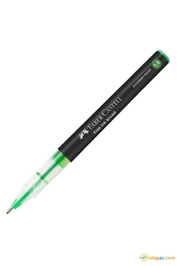 FABER CASTELL FREE INK BROAD JEL KALEM 1,5mm.- Koyu Yeşil - 1
