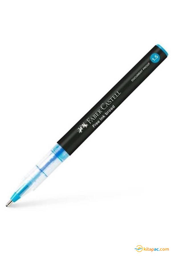 FABER CASTELL FREE INK BROAD JEL KALEM 1,5mm.- Mavi - 1