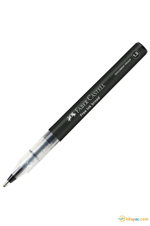 FABER CASTELL FREE INK BROAD JEL KALEM 1,5mm.- Siyah - 1