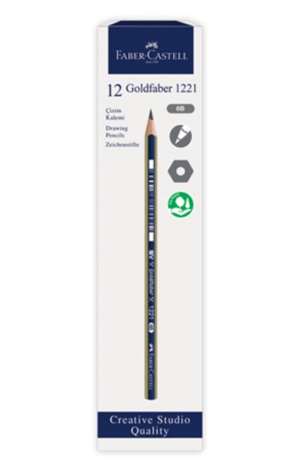 FABER CASTELL GOLD DERECELİ KURŞUN KALEM 6B - FABER-CASTELL