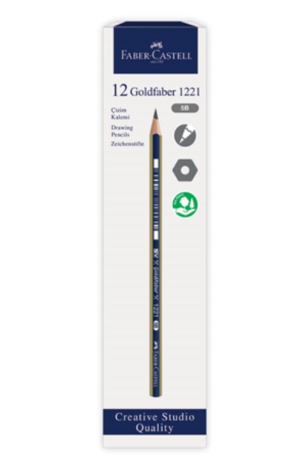 FABER CASTELL GOLD DERECELİ KURŞUN KALEM 5B - FABER-CASTELL
