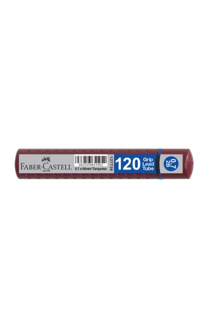 FABER CASTELL GRİP 0,7 120 li 2B MİN UÇ 60 mm - Bordo - FABER-CASTELL