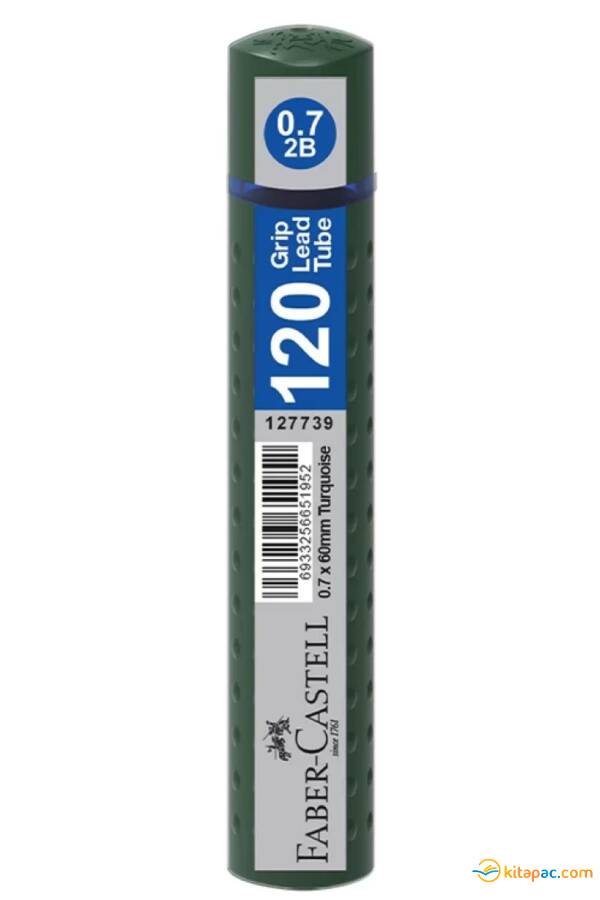 FABER CASTELL GRİP 0,7 120 li 2B MİN UÇ 60 mm - Koyu Yeşil Tüp - 1