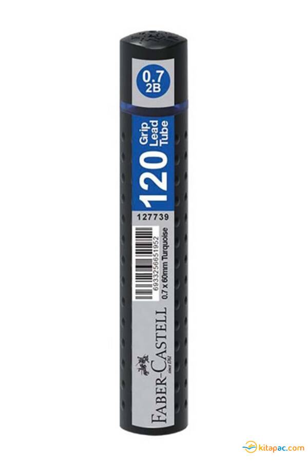 FABER CASTELL GRİP 0,7 120 li 2B MİN UÇ 60 mm - Siyah Tüp - 1