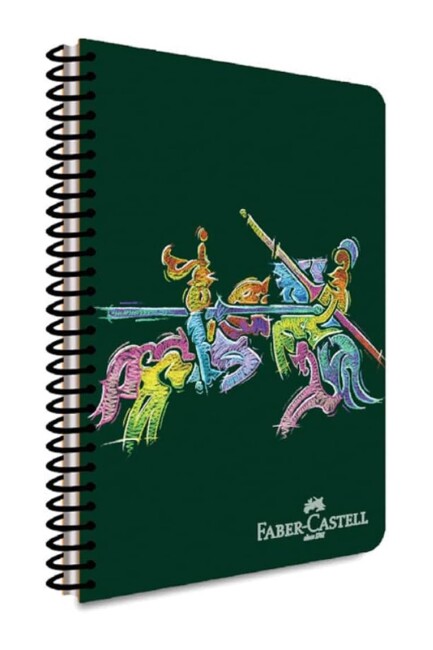 FABER CASTELL KNİGHTS KLAS PP KAPAK SPRALLİ DEFTER 120 YP KARELİ - FABER-CASTELL