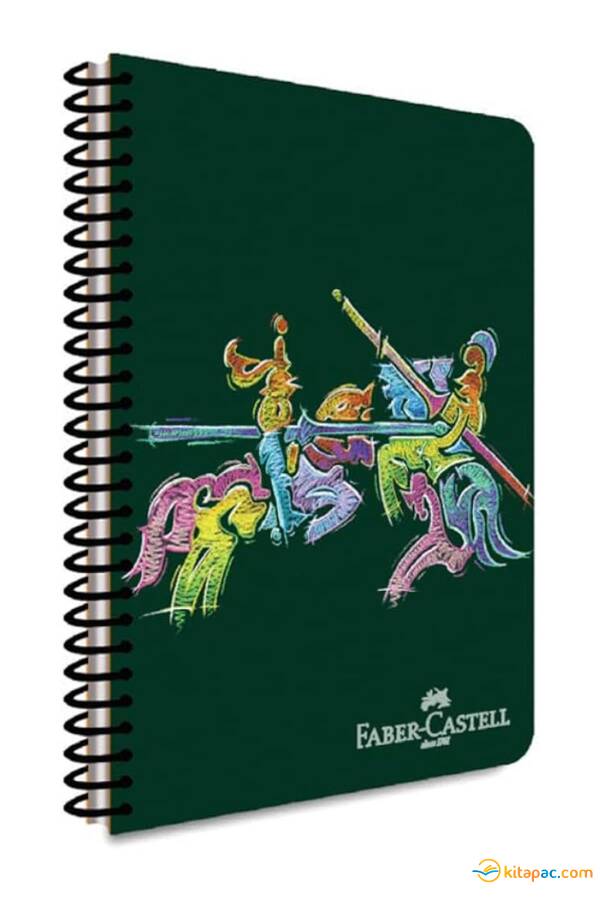 FABER CASTELL KNİGHTS KLAS PP KAPAK SPRALLİ DEFTER 120 YP KARELİ - 1