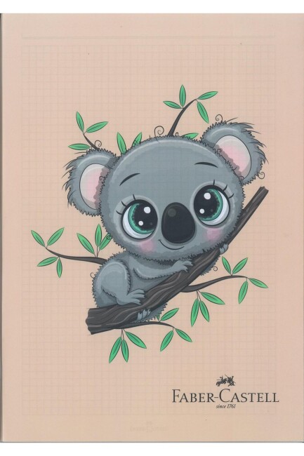 FABER CASTELL KOALA A5 60 yp PP KAPAK TEL DİKİŞLİ DEFTER Çizgili - FABER-CASTELL