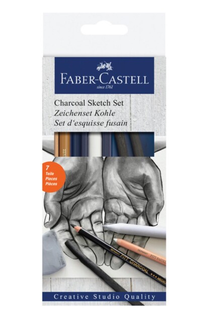 FABER CASTELL KÖMÜR SKETCH SETİ - FABER-CASTELL