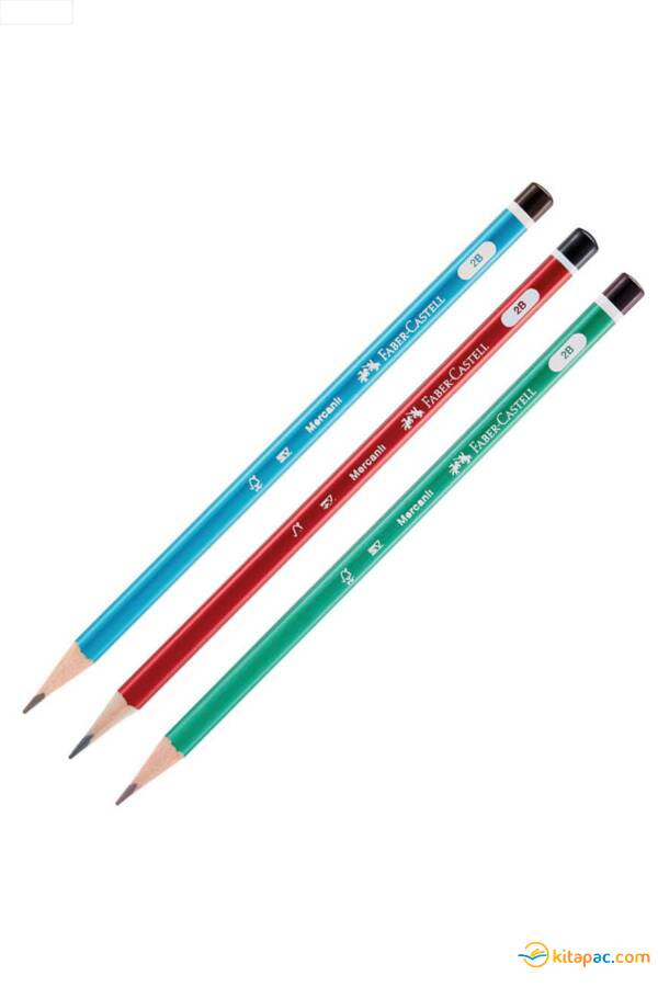 FABER CASTELL MERCANLI ÜÇGEN KURŞUN KALEM 2B - 1