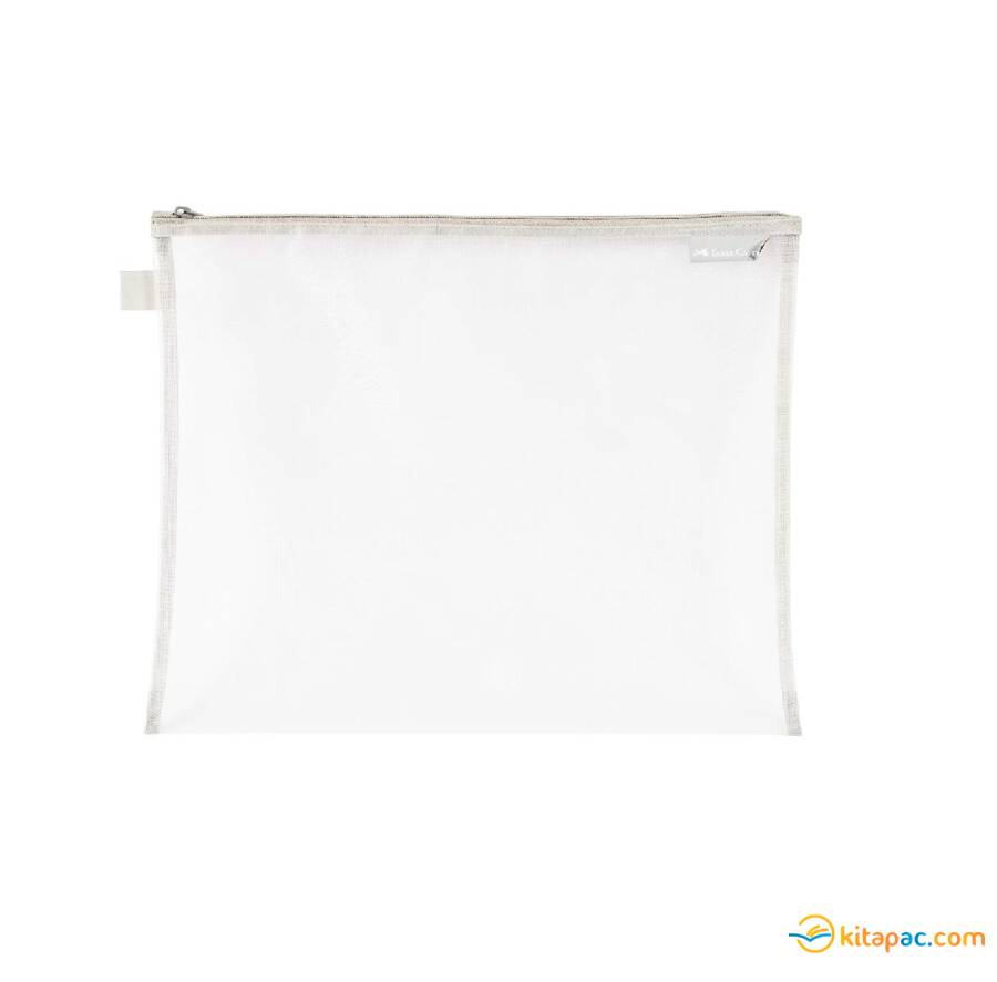 FABER CASTELL MESH DOSYA A4 TEK CEP - Gri - 1