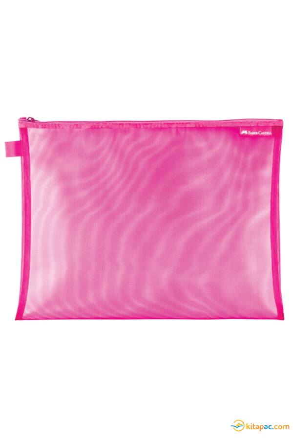 FABER CASTELL MESH DOSYA A4 TEK CEP - Pembe - 1