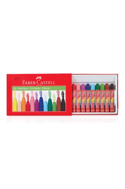 FABER CASTELL PASTEL BOYA REDLINE 12 Renk Karton Kutu - FABER-CASTELL