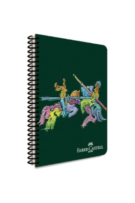 FABER-CASTELL PP KAPAK KNIGHTS SPİRALLİ DEFTER 80 yp Kareli - FABER-CASTELL