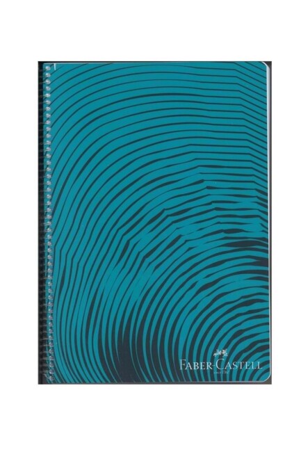 FABER-CASTELL PP KAPAK WAVES SPİRALLİ DEFTER 100 yp Çizgili - FABER-CASTELL