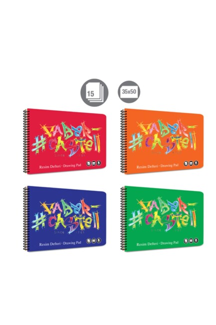 FABER CASTELL RESİM DEFTERİ 35x50 15yp.KARTON KAPAK - FABER-CASTELL