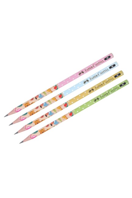 FABER CASTELL SEVİMLİ DOSTLAR KURŞUN KALEM 2B - FABER-CASTELL