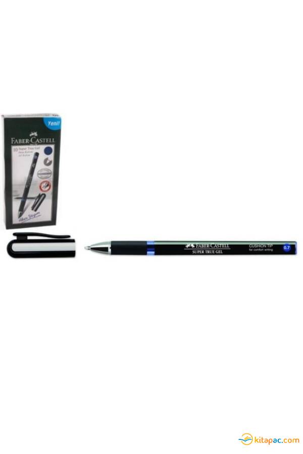 FABER CASTELL SÜPER TRUE JEL KALEM İMZA 0.7mm Mavi - 1