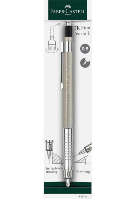 FABER CASTELL TK FİNE VARİO LÜX 0,5 CHAMPAGNE GOLD VERSATİL UÇLU KALEM - FABER-CASTELL