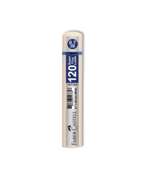 F.CASTELL GRİP 0,7MM 120Lİi 2B MİN UÇ 60MM - BEYAZ TÜP - FABER-CASTELL