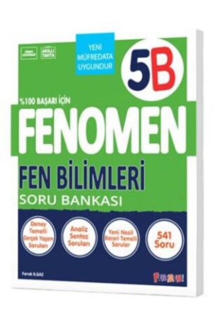FENOMEN 5.Sınıf FEN BİLİMLERİ -B- SORU BANKASI - FENOMEN YAYINLARI