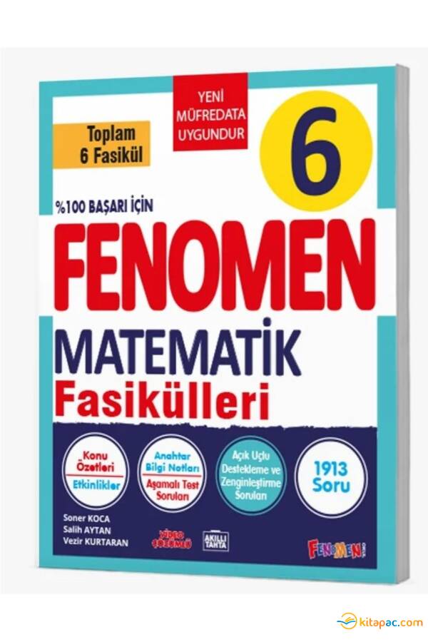 FENOMEN 6.Sınıf MATEMATİK FASİKÜLLERİ - 6 FASİKÜL - 1