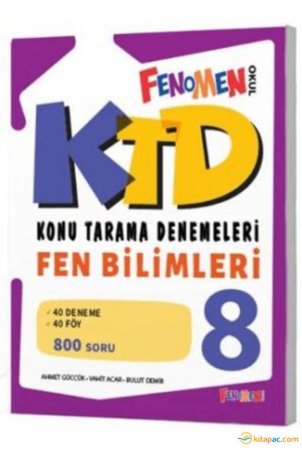 FENOMEN 8.SINIF FEN BİLİMLERİ KONU TARAMA DENEMELERİ - 1