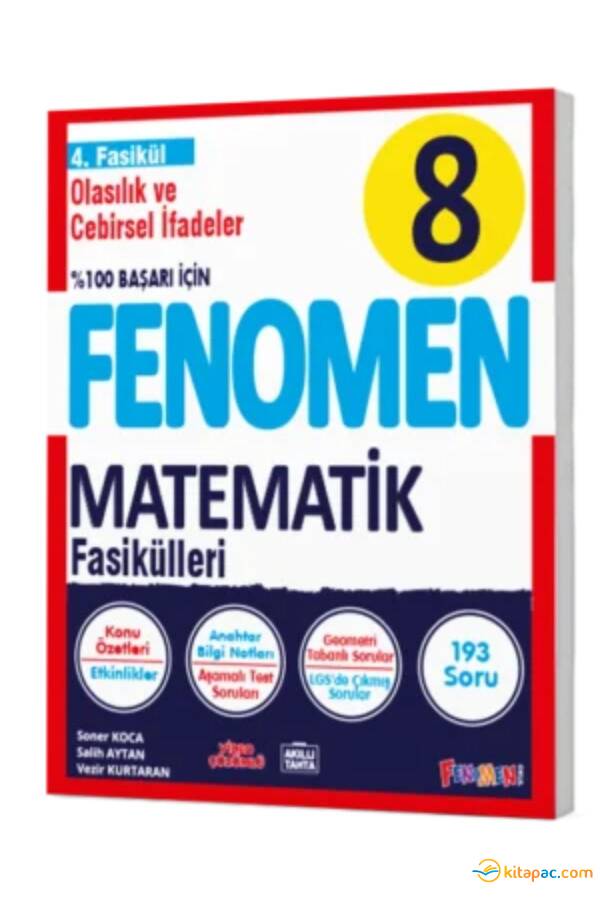 FENOMEN 8.Sınıf MATEMATİK 4.Fasikül OLASILIK VE CEBİRSEL İFADELER - 1