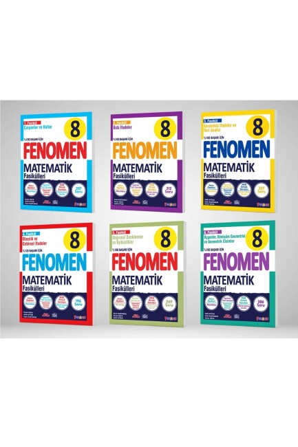 FENOMEN 8 MATEMATİK FASİKÜLLERİ (TOPLAM 6 FASİKÜL) - FENOMEN