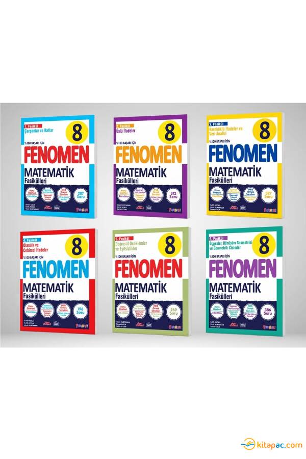 FENOMEN 8 MATEMATİK FASİKÜLLERİ (TOPLAM 6 FASİKÜL) - 1