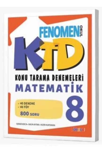 FENOMEN 8.SINIF MATEMATİK KONU TARAMA DENEMELERİ - FENOMEN