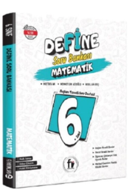 Fİ YAYINLARI 6.Sınıf DEFİNE MATEMATİK SORU BANKASI - Fİ YAYINLARI