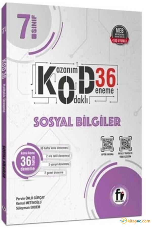 Fİ YAYINLARI 7.Sınıf SOSYAL BİLGİLER KOD 36 DENEME - 1