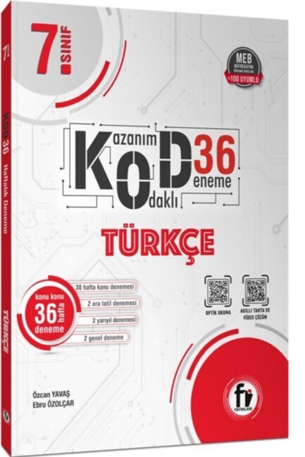 Fİ YAYINLARI 7.Sınıf TÜRKÇE KOD 36 DENEME - Fİ YAYINLARI
