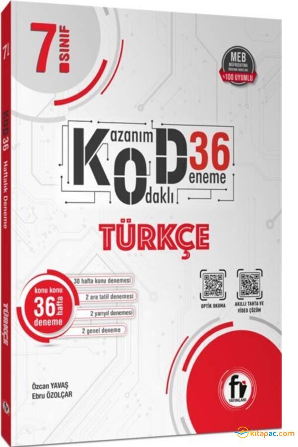 Fİ YAYINLARI 7.Sınıf TÜRKÇE KOD 36 DENEME - 1