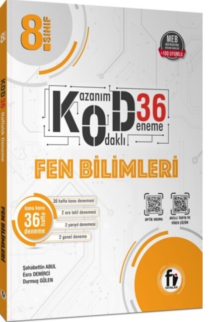 Fİ YAYINLARI 8.Sınıf FEN BİLİMLERİ KOD 36 DENEME - Fİ YAYINLARI