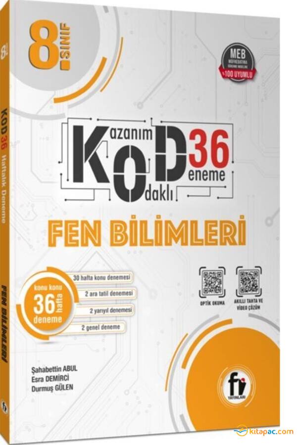 Fİ YAYINLARI 8.Sınıf FEN BİLİMLERİ KOD 36 DENEME - 1