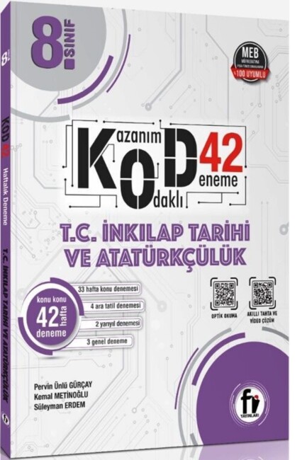 Fİ YAYINLARI 8.Sınıf İNKİLAP TARİHİ KOD 42 DENEME - Fİ YAYINLARI