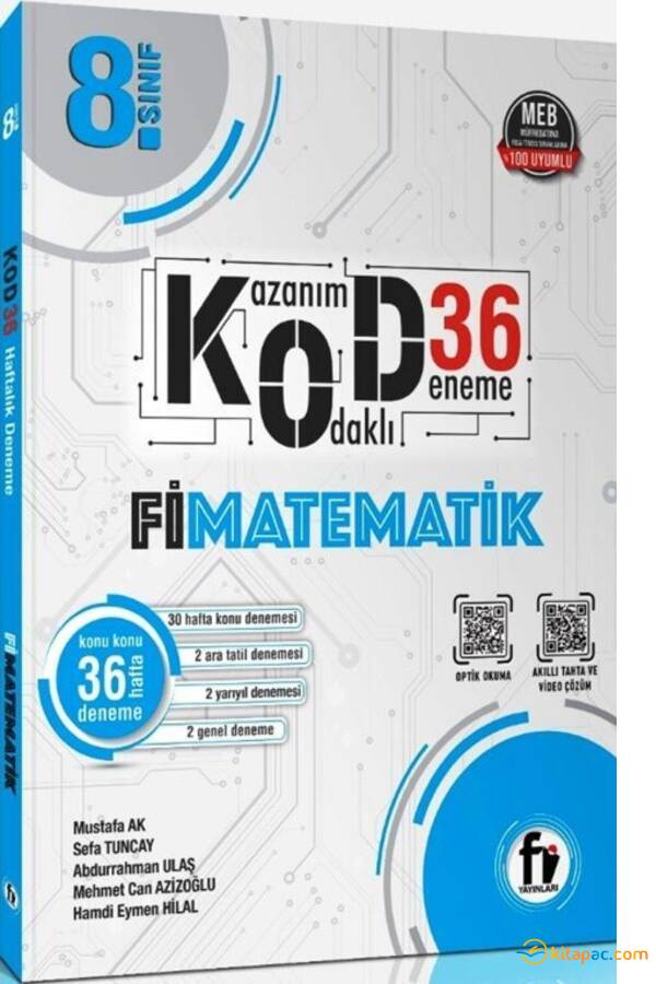 Fİ YAYINLARI 8.Sınıf MATEMATİK KOD 36 DENEME - 1