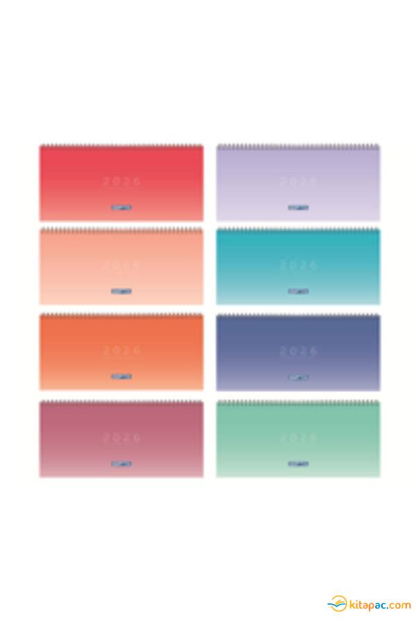 GIPTA 16x33 506-PXK BRİSTOL KAPAK SPİRALLİ MASA TAKVİMİ - 1