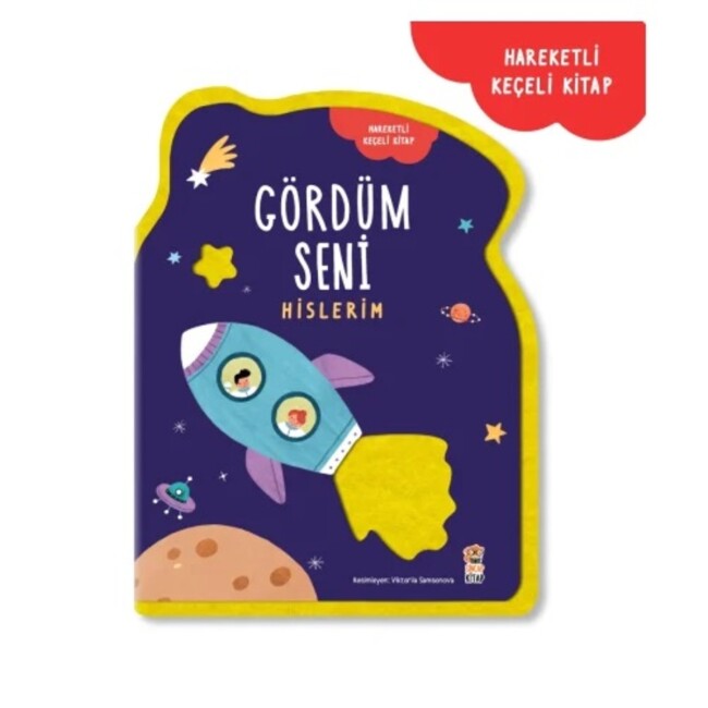 GÖRDÜM SENİ HİSLERİM KEÇELİ HAREKETLİ KİTAP - Sincap Kitap