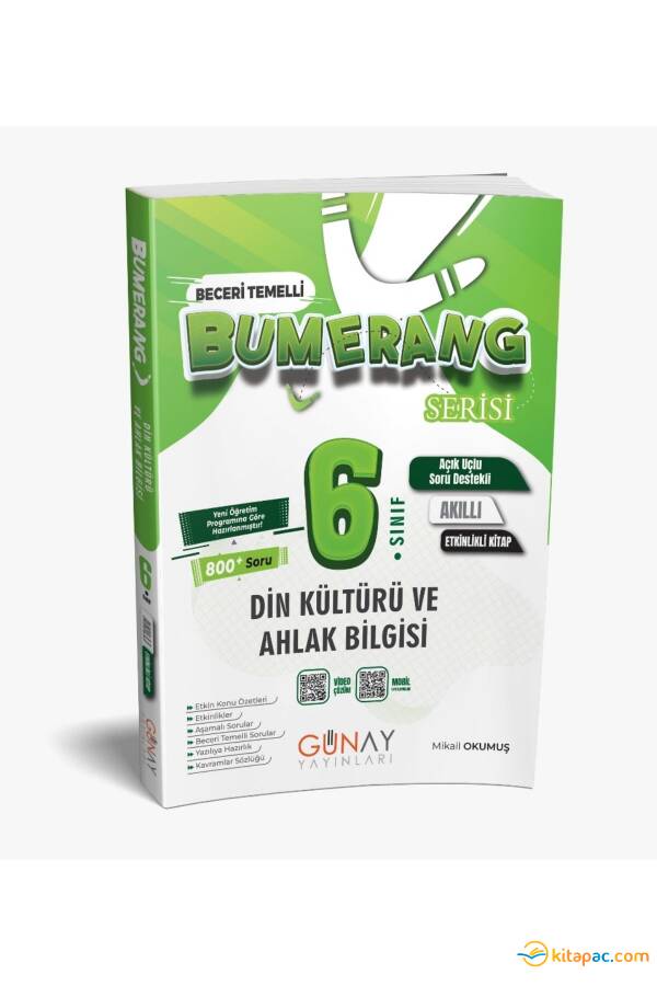 GÜNAY 6.Sınıf BUMERANG DİN KÜLTÜRÜ AKILLI DEFTER KİTAP - 1