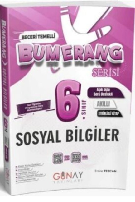 GÜNAY 6.Sınıf SOSYAL BİLGİLER BUMERANG SORU BANKASI - GÜNAY YAYINCILIK