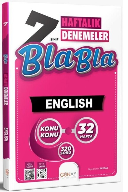 GÜNAY 7.Sınıf 32 Hafta BLA BLA İNGİLİZCE DENEME - GÜNAY YAYINCILIK