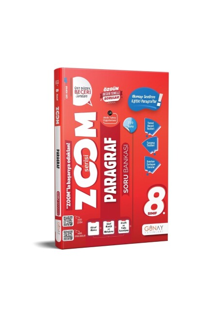 GÜNAY 8. Sınıf ZOOM SERİSİ PARAGRAF Soru Bankası - GÜNAY YAYINCILIK