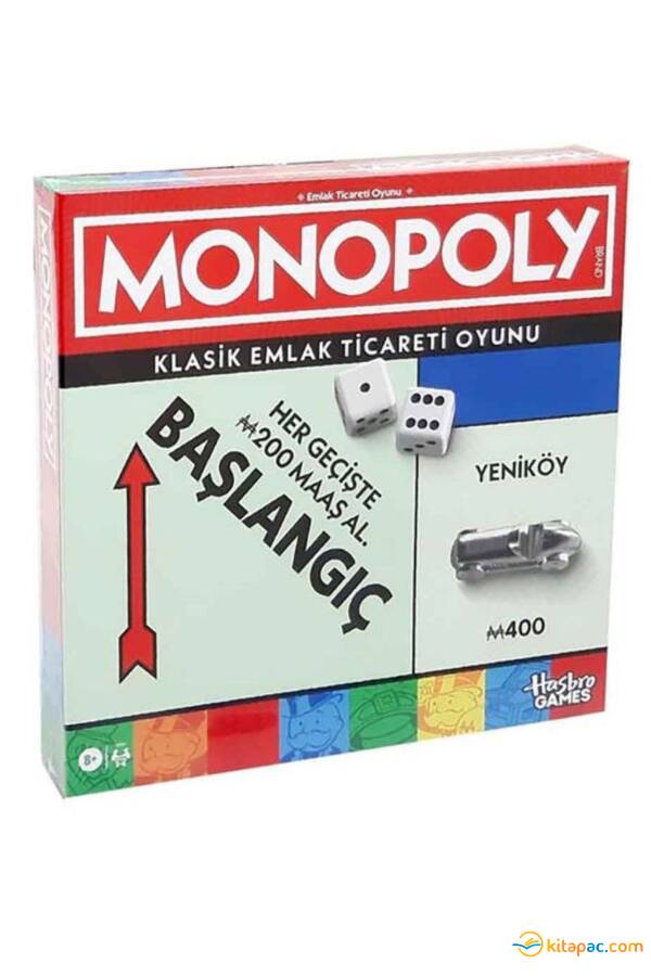 HASBRO MONOPOLY KLASİK EMLAK TİCARETİ OYUNU - 1