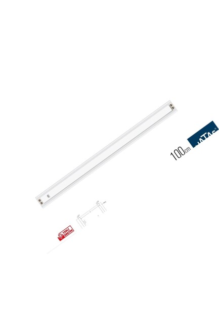 HATAS KULPLU 100cm.MİKA PARALEL CETVEL - HATAS