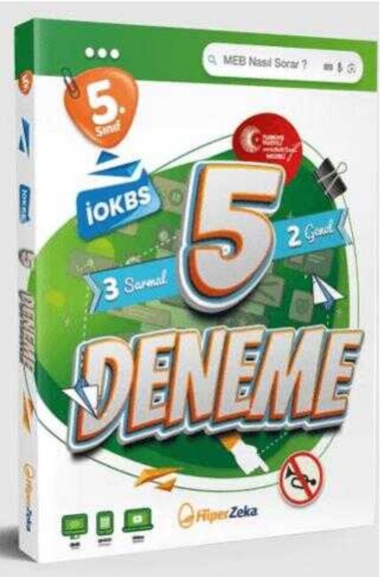 HİPER ZEKA 5.Sınıf İOKBS 3 SARMAL + 2 GENEL = 5 DENEME - HİPER ZEKA YAYINLARI