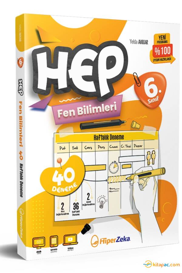HİPERZEKA 6.Sınıf HAFTALIK HEP FEN BİLİMLERİ 40 DENEME - 1