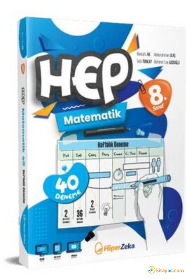 HİPERZEKA 8.Sınıf HAFTALIK HEP MATEMATİK 40 DENEME - 1